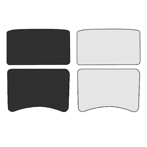 4Pcs Glass Roof Sun Shade Front & Rear Sunroof Sunshade Covers For Tesla Model 3 - Picture 5 of 13