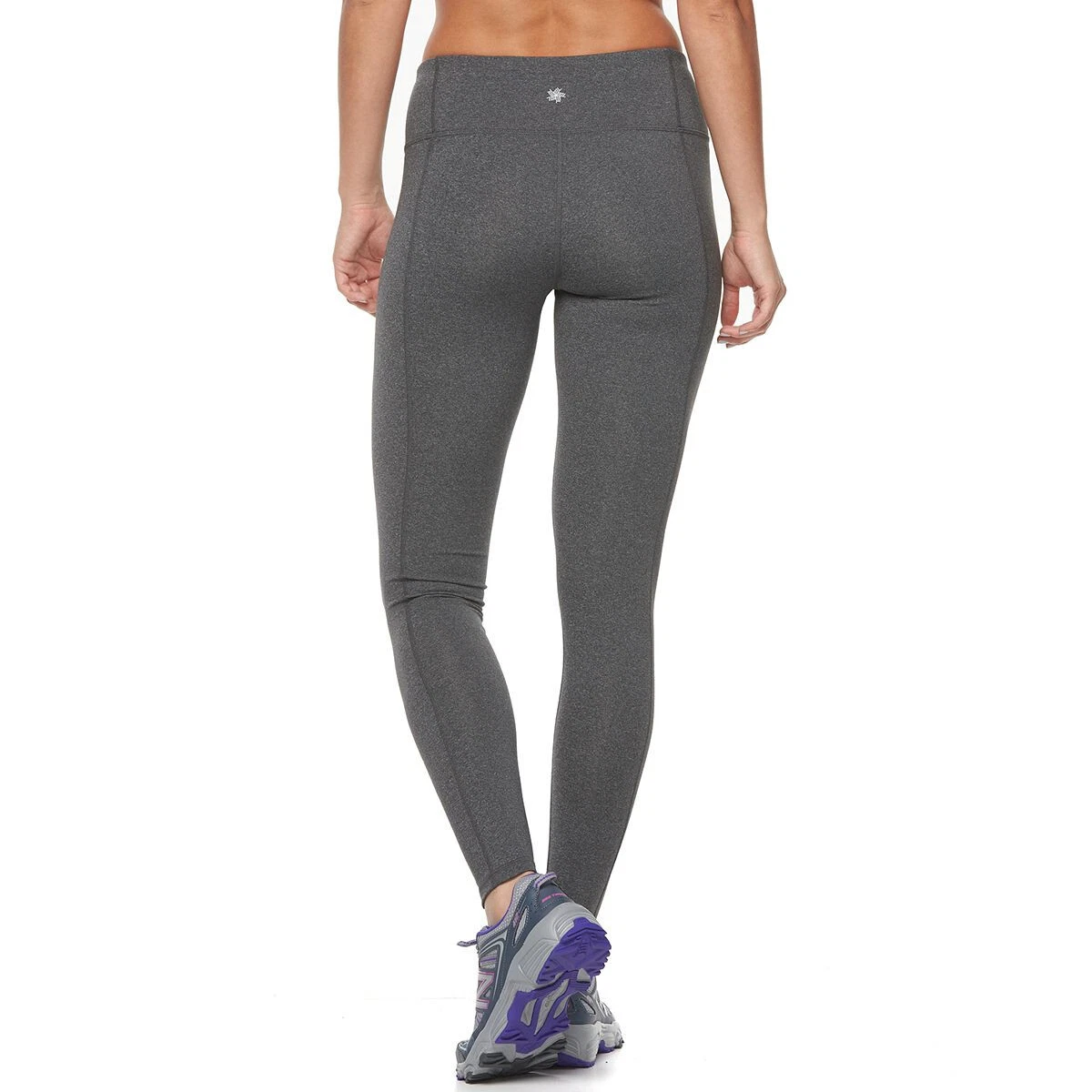 NWT Women's Tek Gear Shapewear Workout Gray High Leggings PM