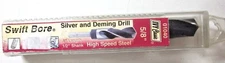 Ivy Classic 01040 5/8" X 6" Silver & Deming HSS Drill Bit Swift Bore 1/2" Shank