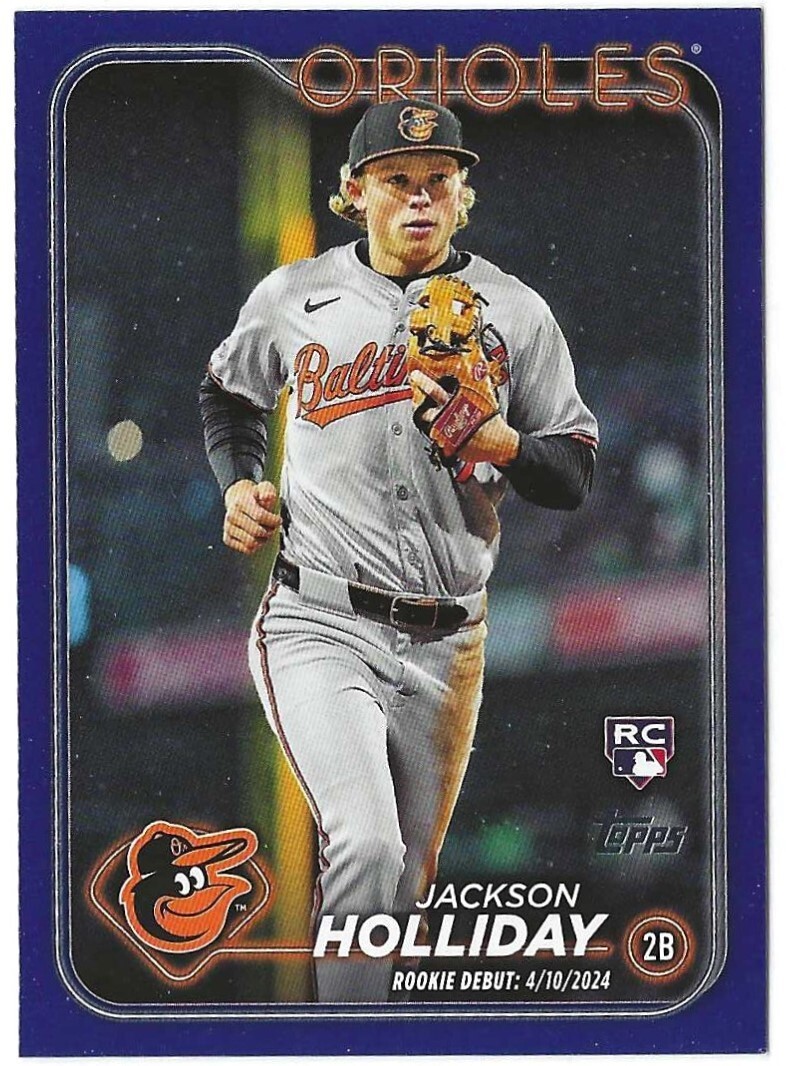 2024 Topps Update Series - Rookie Debut Jackson Holliday #US97 Royal Blue (RC)