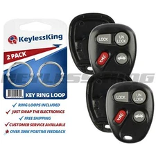 2 New Replacement Keyless Entry Remote Key Fob Case Shell for 10443537 25678792