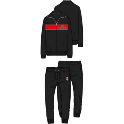 AC Milan Tuta Homewear Junior Nero