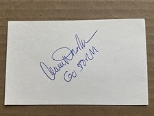 Anne Donovan Signed 3X5 Autographed Index Card Basketball Olympics Seattle Storm