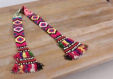 Tassel Hair Dress Belly Dance Uzbek 3.35" x 65.35" VINTAGE FAST Shipment 15292