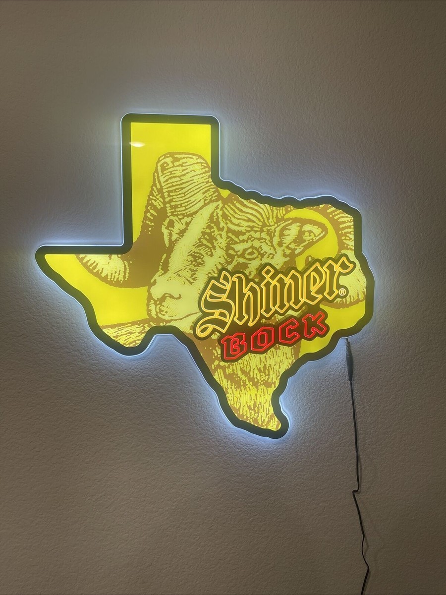 Shiner Bockクラフトビール看板縦長さ　79　横　49.5 Shiner Bock Sign Large 24in Beer Pub New Texas Pull Rams - Etsy