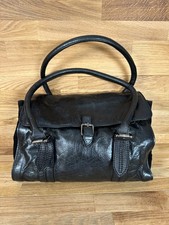 Borsa a mano Clarks donna nera in pelle borsa a tracolla dettaglio fibbia UK