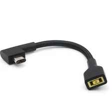 DC Square Female-3 Pin Plug Converter Laptop Charging Cable For Razer Blade 15 B