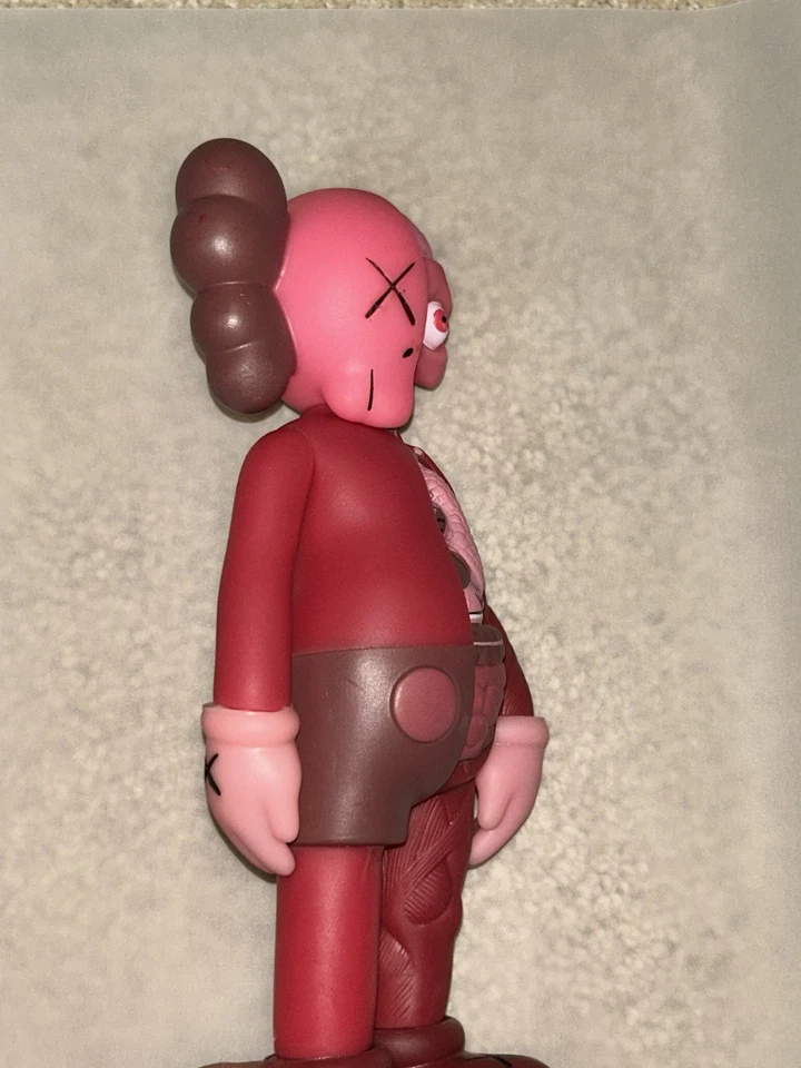"Juguete Kaws Companion Desollado Rubor Diseccionado Original Falso 8"" 2016 Borgoña/Rosa" Foto 2 de 4
