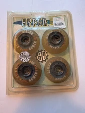 Hyper Wheels Superlite Replacement Inline Skate Wheels 72mm, 78a 4 Wheels New