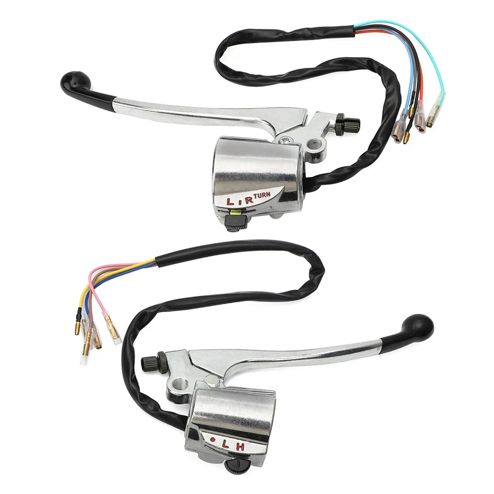 1 par completo de palanca de interruptor de control de manillar para Honda CB100 CB125 CL90 CD90 Foto 4 de 4