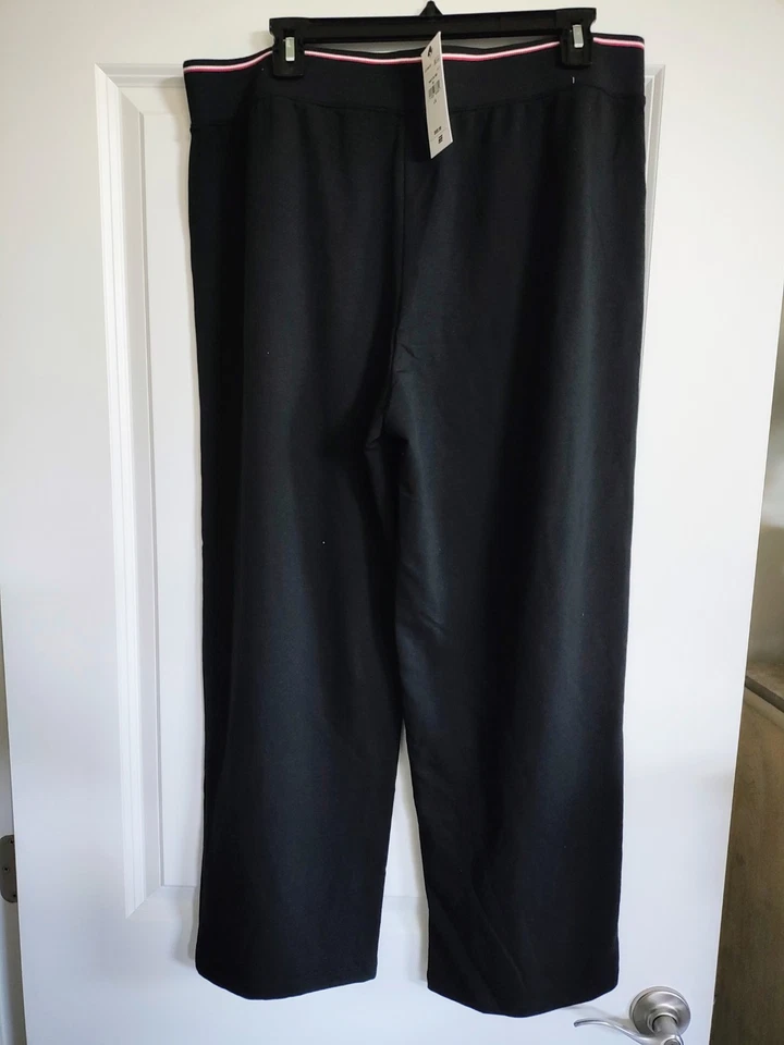 Nova Calça Lounge Masculina Tommy Hilfiger Tamanho Grande Preta - Imagem 2 de 4