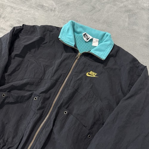 VTG Nike Elite Women’s M Windbreaker Back Hit Full ZIP Jacket Excellent 90s - Picture 2 of 9