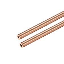 Copper Round Tube 4mm OD 1mm Wall Thickness 300mm Long Pipe Tubing 2 Pcs