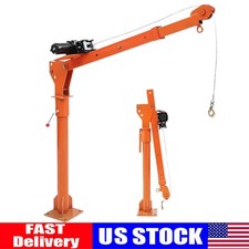 1100 Lbs Pickup Truck Hoist Crane Welectric Winch Folding Truck Mounted Crane