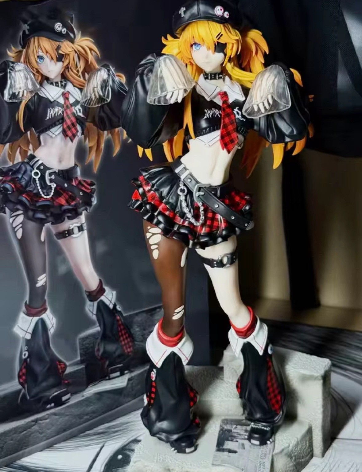 Figura PVC Neon Genesis Evangelion - Asuka Langley Soryu Estilo Gótico