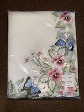 Neiman Marcus Sferra Monarch Tablecloth 72x126 W/ 12 Napkins New Sealed Package