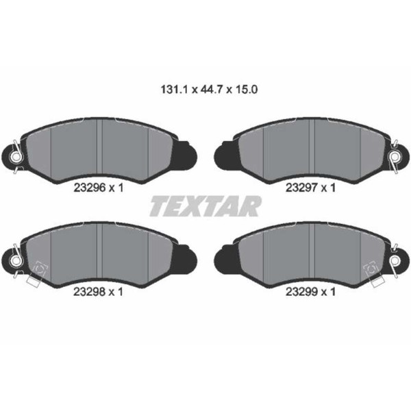 Textar BremsbeläGe Vorne FüR Suzuki Swift II SchräGheck Subaru Justy III-image