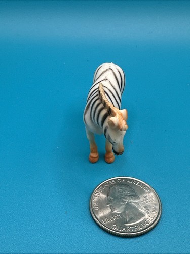 Vintage Imperial Zebra Figur ~ Gummi/Kunststoff Wüste Tier Spielzeug - Bild 2 von 4