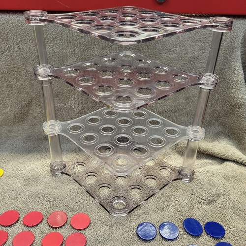 Vintage ORIGINAL 1972 Qubic Game 3-D Tic Tac Toe Game,Instructions - Picture 3 of 9