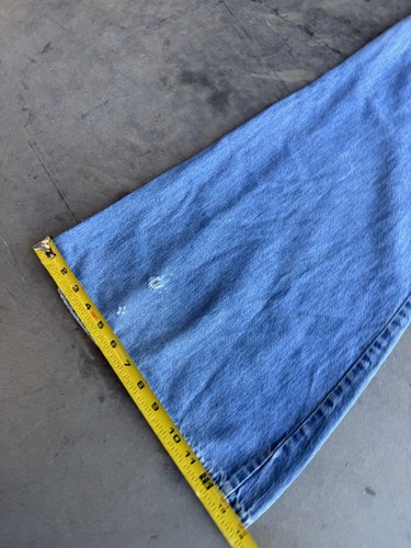 Verdadero Vintage Años 70 Big Bellbottoms Mariposa Acampanada Reparado Talla 28x31 - Imagen 14 de 14