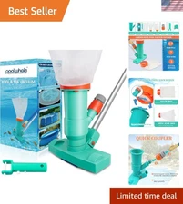 Lightweight Pool Vacuum Jet Cleaner with 6-Section Pole - For Above Ground Pools