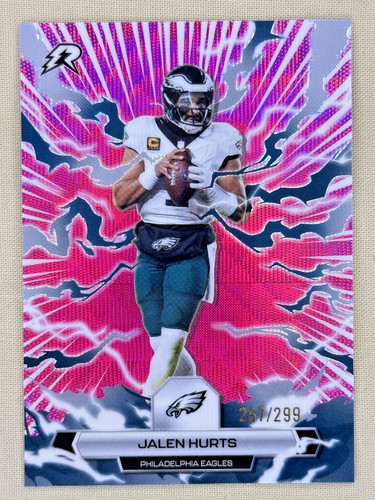 2025 Topps Resurgence Jalen Hurts Magenta Surge /299 Philadelphia Eagles #79