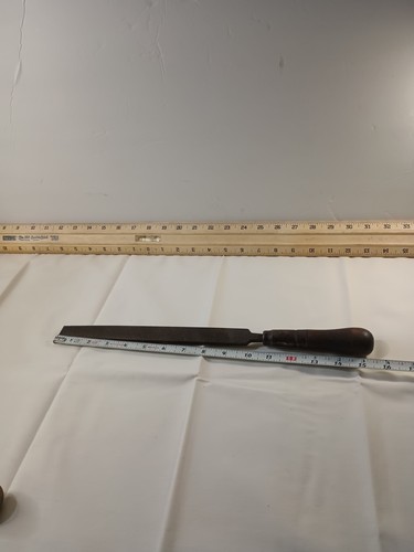 Vintage Nicholson Made In USA File 15.5 Flat Magicut W/ Wooden Handle Pre-owned - Picture 15 of 20