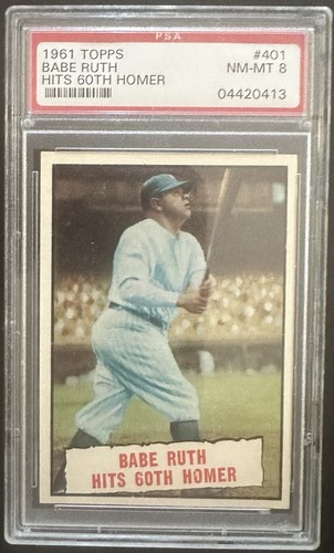 Babe Ruth #401 1961 Topps card