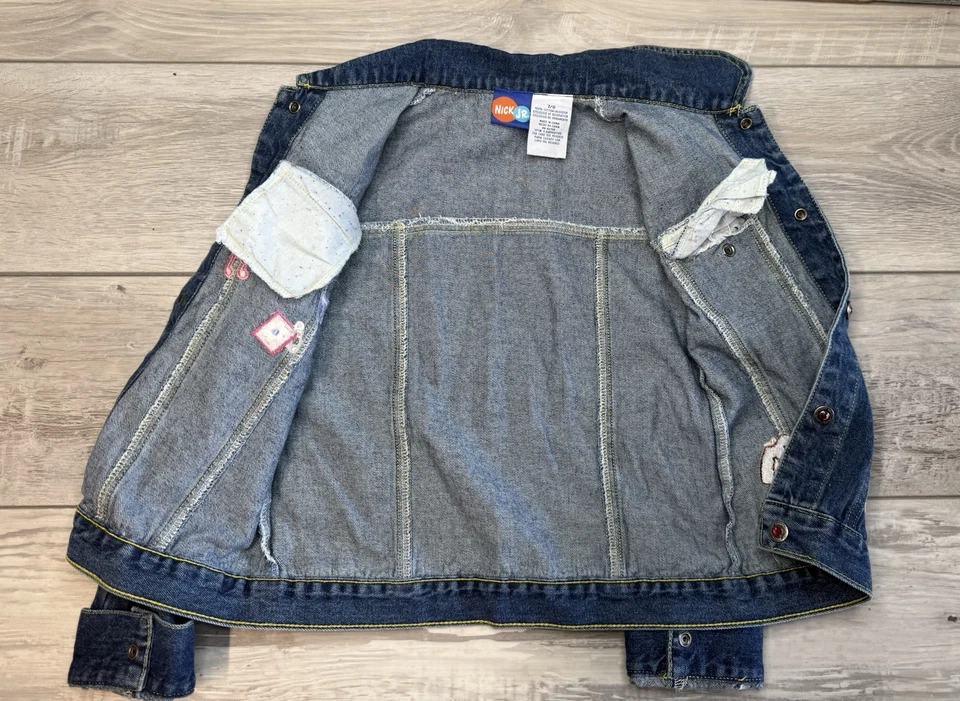 Vintage Dora the Explorer Kids Denim Jacket with Embroidered Design Size 7/8 - Image 4 of 4