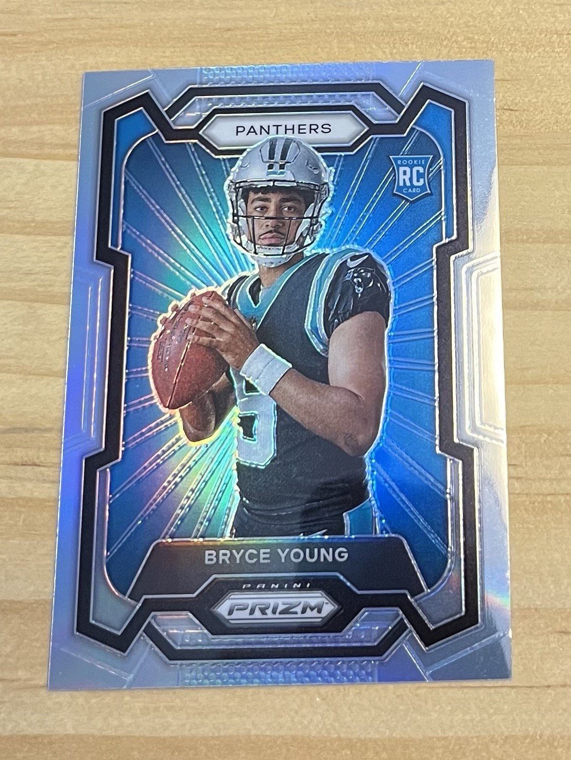 2023 Prizm Bryce Young Silver Prizm Image Variation Rookie RC Panthers #301 NM
