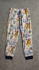 Disney Winnie The Pooh Pajama Bottoms Women  s Sz S 4-6 Soft Fleece String