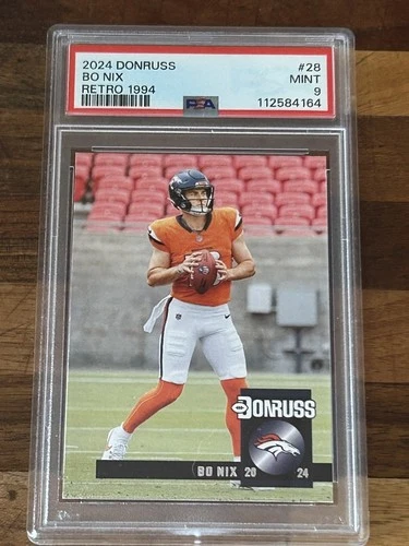 2024 Panini Donruss BO NIX Rookie RETRO 1994 PSA 9 Mint RC Denver Broncos NFL