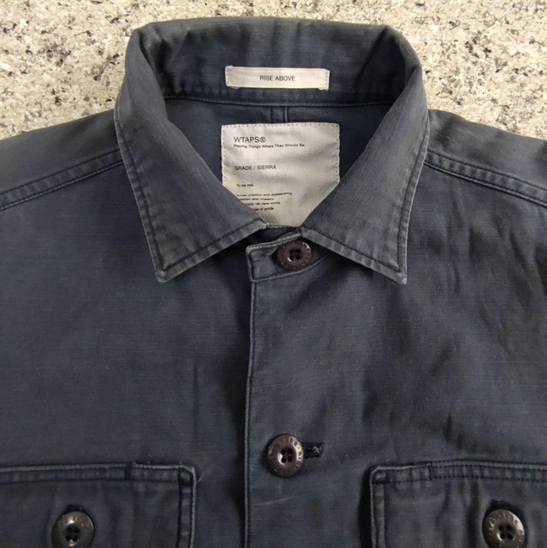 WTAPS Sierra Buds Military Jacket Navy S Size Unique Fade