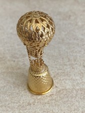 Bright Gold metal HOT AIR BALLOON THIMBLE (Balloon swivels)