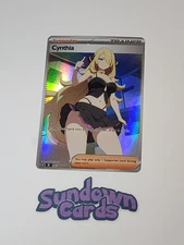 Cynthia HOLO Full Art Pokemon Anime Waifu DIY Trainer Art card SC043