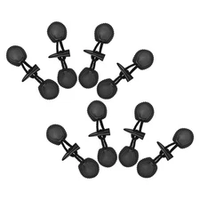  8 Pairs Toggle Buttons For Craft Coats Windbreaker Vintage Resin Black Horn