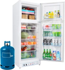 Smad 10.0 cu ft Propane Refrigerator LPG Cottage Cabin Camper Gas Fridge Home