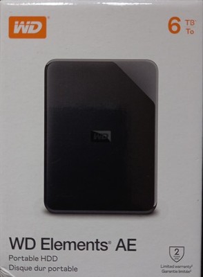 WD Elements AE 6TB tragbare externe Festplatte HDD USB 3.0 - versiegelt