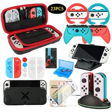 Accessories Bundle Pack for Nintendo Switch OLED Model(2021), Family Party Kit w