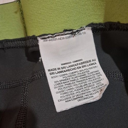 Leggings donna Nike Pro Dri Fit taglia S/M colore verde oliva lunghi senza etichetta taglia - Foto 5 di 8
