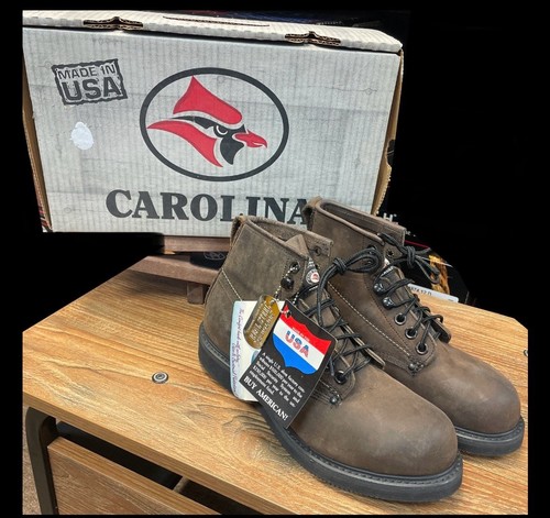 Vintage Carolina Steel Toe Work Boots - Made In USA- Size 8EE - Picture 4 of 13