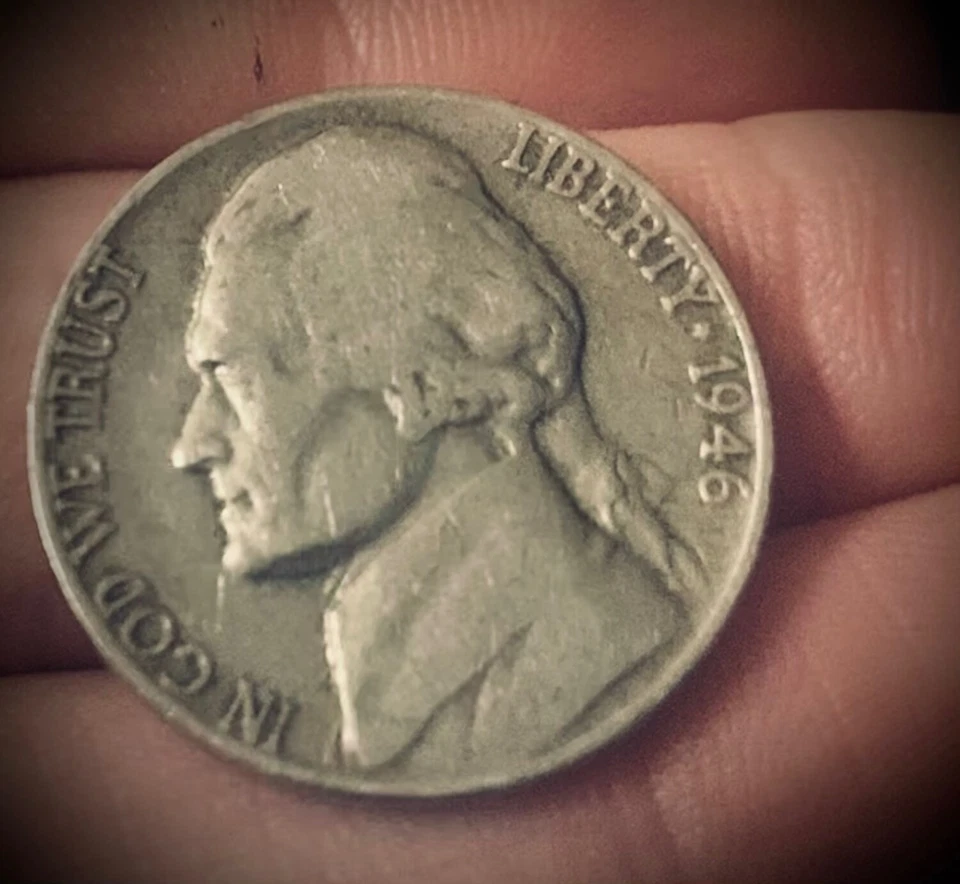 1946 Jefferson Nickel Rare No mint mark - Image 2 of 4