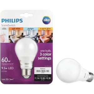 philips medium led 3 color settings 60w uses 9 5w light philips color changing light bulbs
