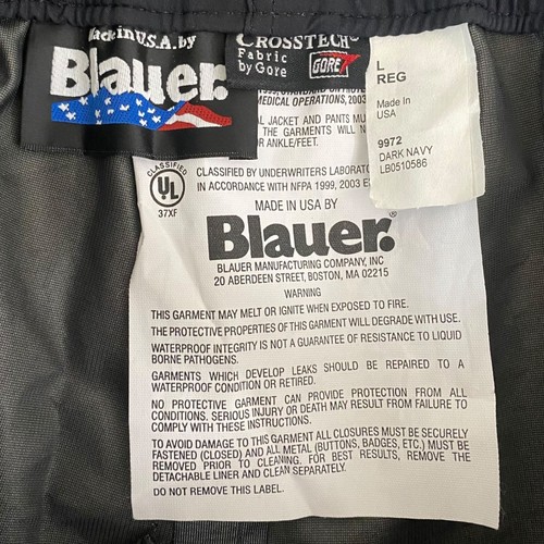 Blauer GTX Plus Gore-Tex Supershell Pants Mens Large Nylon Navy Police Fire New - Picture 8 of 11