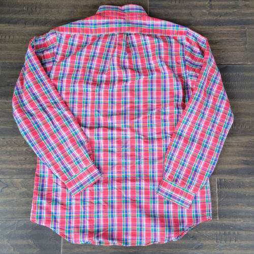 Polo Ralph Lauren Mens Plaid Button Down Shirt Red/ Multi XXL/ 2XL New - Picture 2 of 11