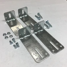 4 Jamb Bracket J-13 Garage Door w/ Lag & Track Bolt Overhead Quality Hardware#13