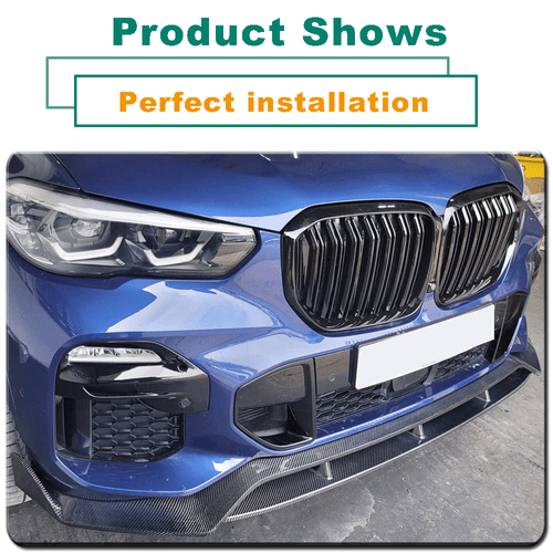 Carbon Frontlippe Frontspoiler Frontansatz Passt für BMW X5 G05 M-Paket 2019-20 - Picture 11 of 14
