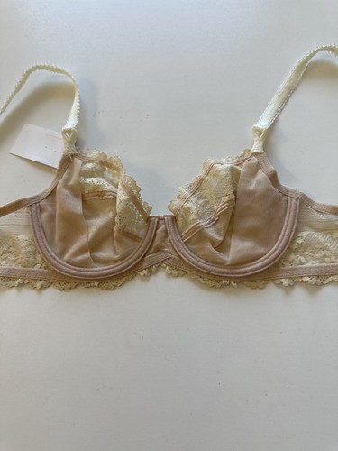 NWT! Wacoal Women's Sz 32B Embrace Lace Embroidered Underwire Bra 65191 Sand - Picture 4 of 7