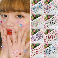 Crystal Acrylic Diamond Stickers Ladies Gems Face Stickers DIY Home Decoration