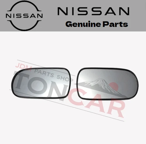 Nissan Genuine Mirror Glass Left Right Set 96365-35F00 96366-35F00